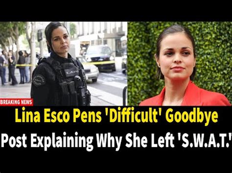 lina esco 2023|Lina Esco Pens Difficult Goodbye Post Explaining。